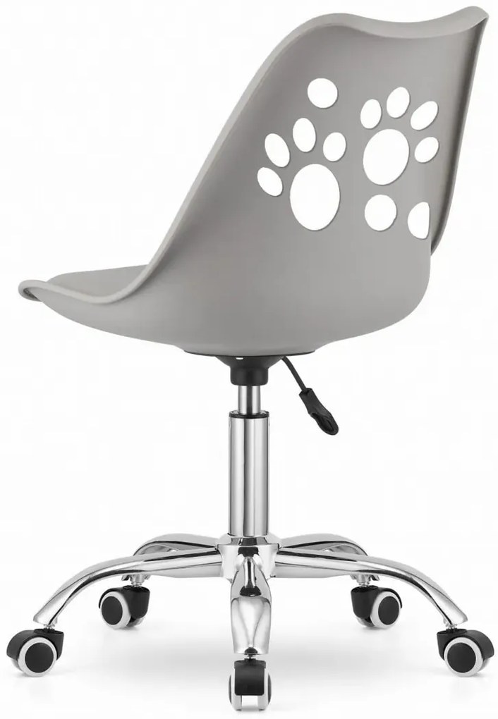 Młodzieżowe szare mobilne dziecięce krzesło Z5-A57