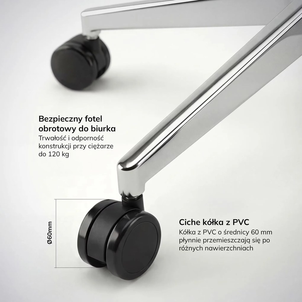 Ergonomiczny fotel biurowy czarny AXIS