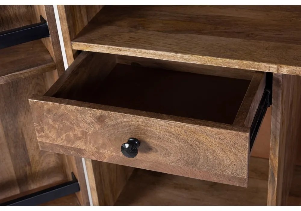 Szafka na wino z litego drewna mango liczba butelek 12, 74x122x46 cm Bombay – Interia Home & Living