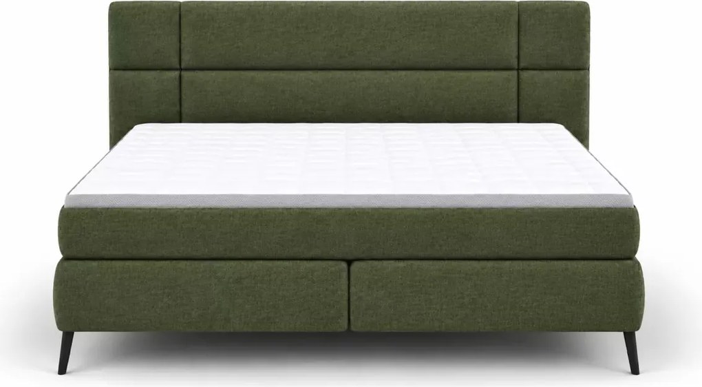 Łóżko kontynentalne Lucio z materacem kieszeniowym 7-strefowym 140x200 / 160x200 / 180x200