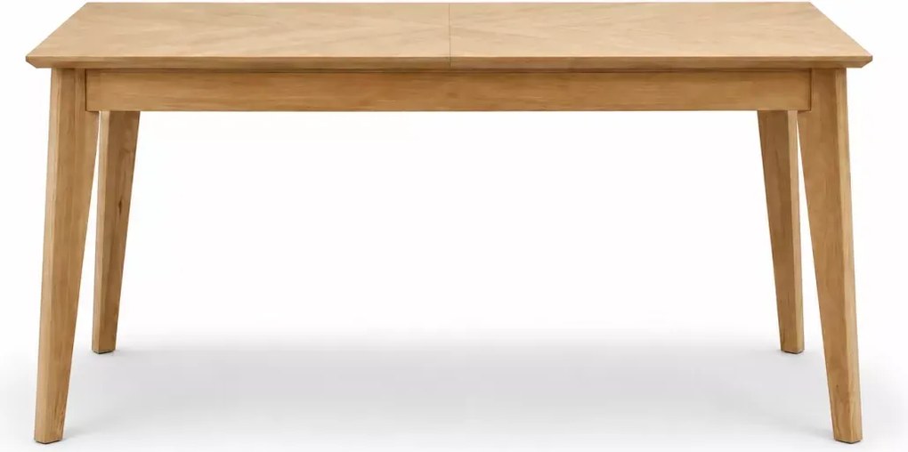 Stół rozkładany Tommy 160–240 cm dąb naturalny / czarny – MDF + drewno bukowe, styl skandynawski klasyczny