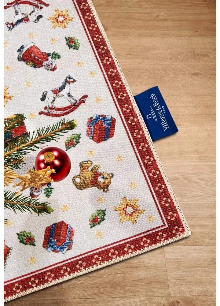 Czerwony dywan ze świątecznym motywem 50x80 cm Red Christmas – Villeroy&amp;Boch