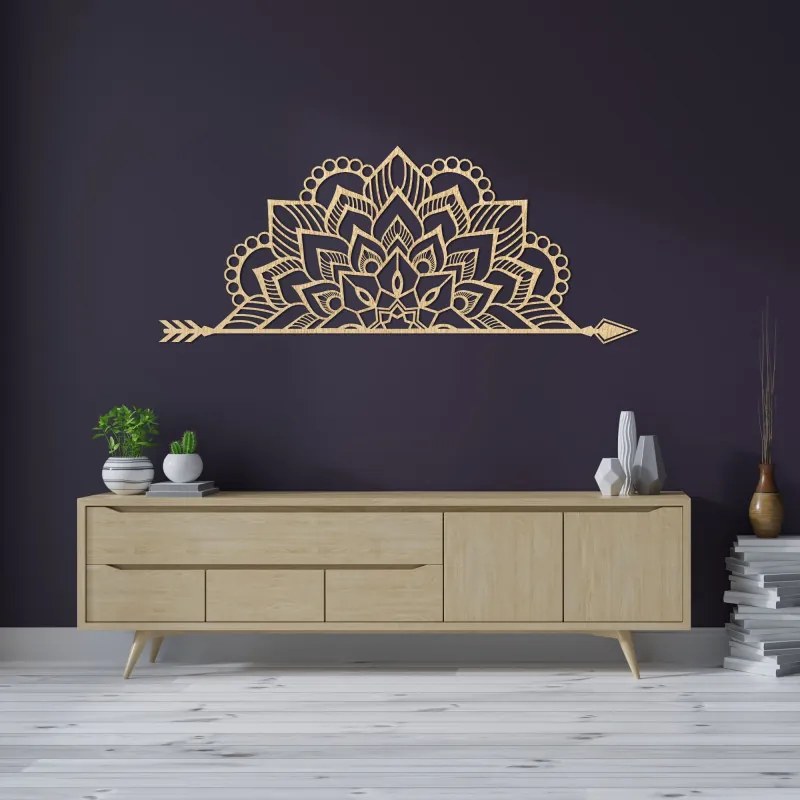 Drewniana mandala na ścianę - ARONGE