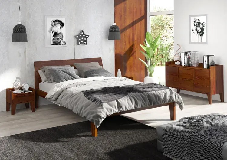 Drewniana komoda skandynawska na nóżkach H1-F44