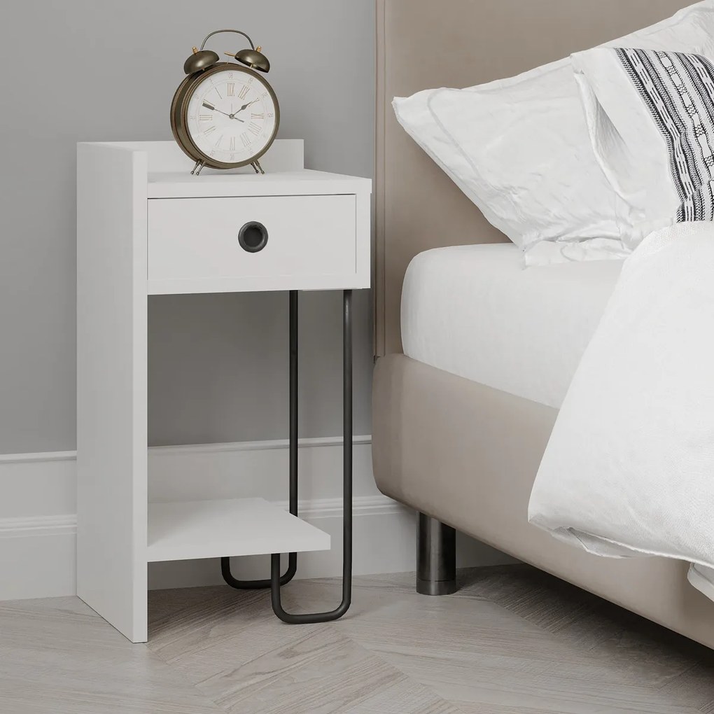 Stolik nocny Sirius Left White 2