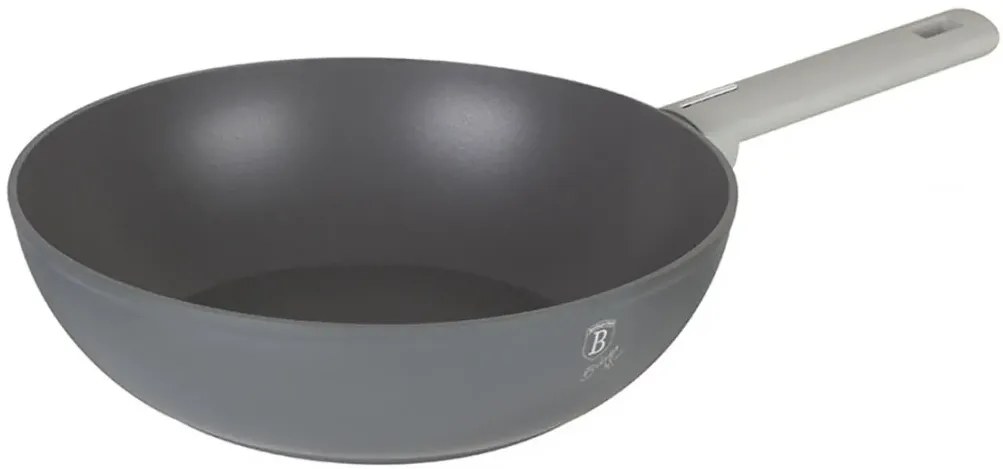 Szary wok z powłoką tytanową 28cm H8-G28