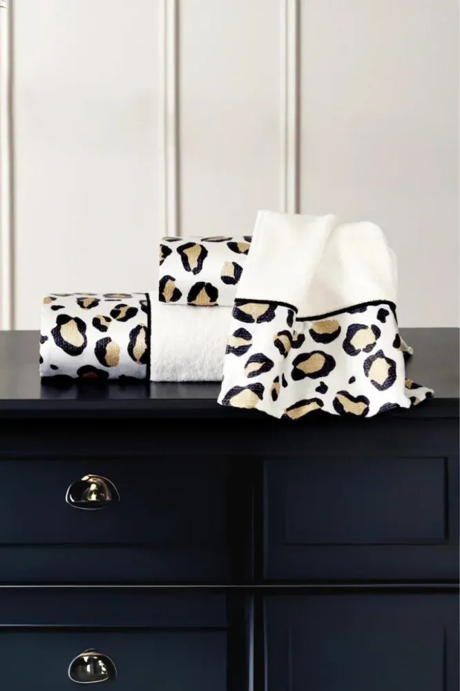 Podarunkowy zestaw ręczników CHEETAH, 3 szt Biały