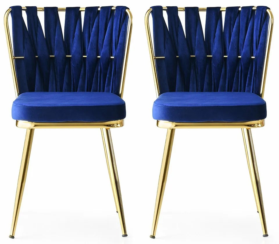 Zestaw krzeseł do jadalni Kusakli Navy Blue, 2szt., 2 szt.