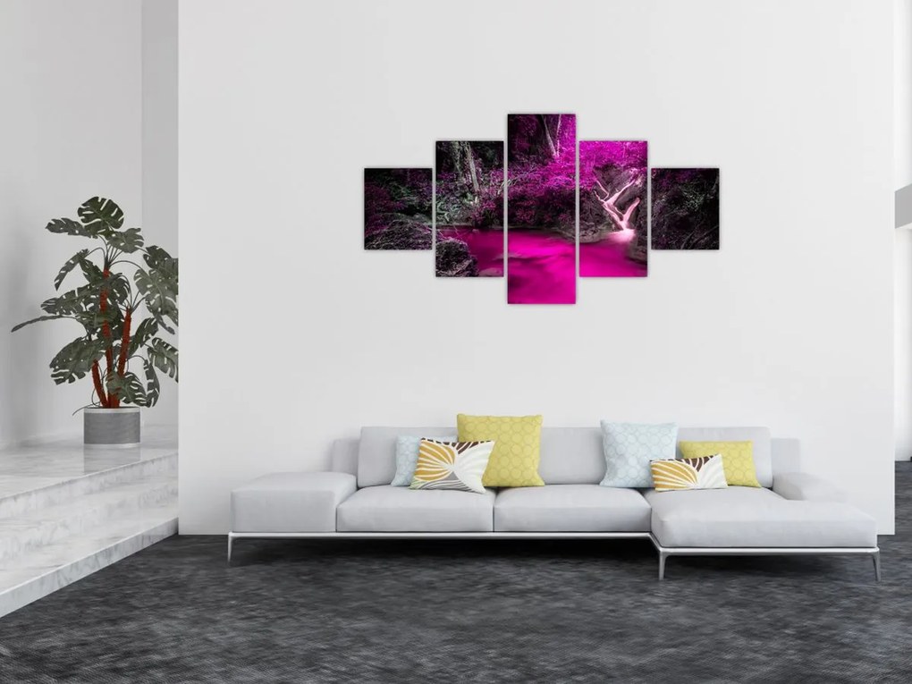Obraz - Różowy las (125x70 cm)