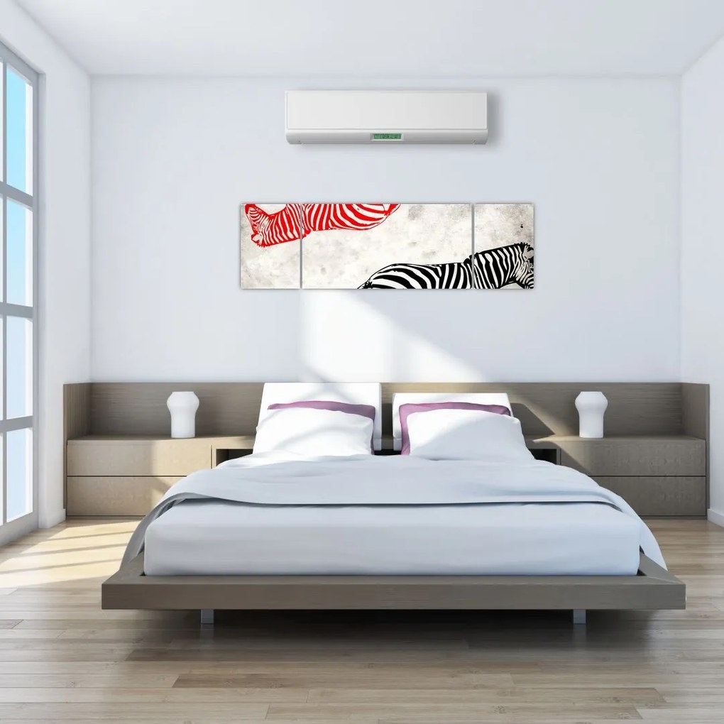 Obraz - Zebry (170x50 cm)