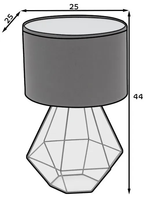 Lampa stołowa BREVITAS czarna ELTAP