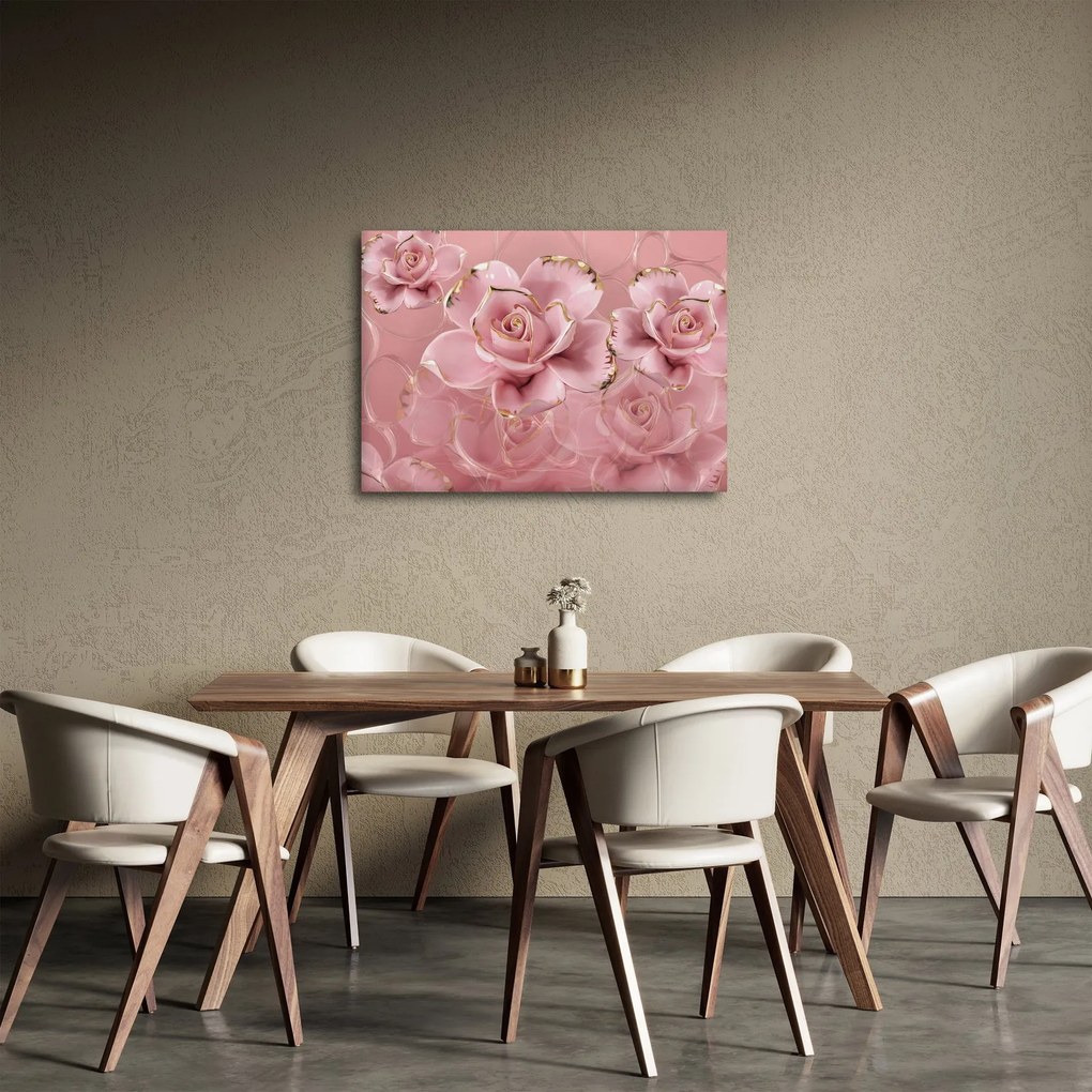 Obraz - Dekoracje kwiatowe (70x50 cm)