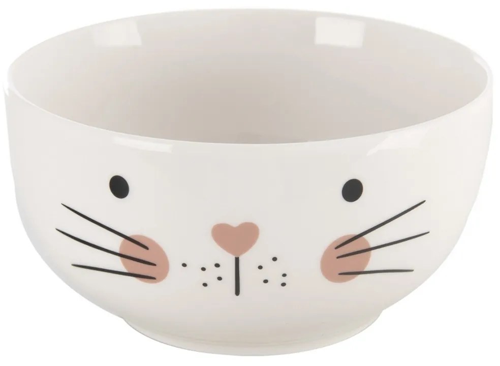 Orion Porcelanowy kubek z miską Cat, 0,35 l