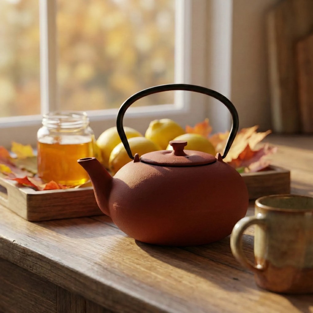 Czajnik żeliwny z zaparzaczem NOMI, 800 ml