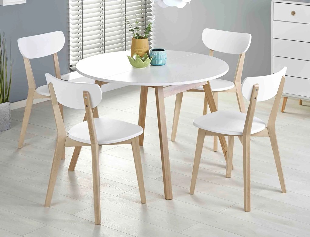 Skandynawski stół z okrągłym blatem Ruben Halmar