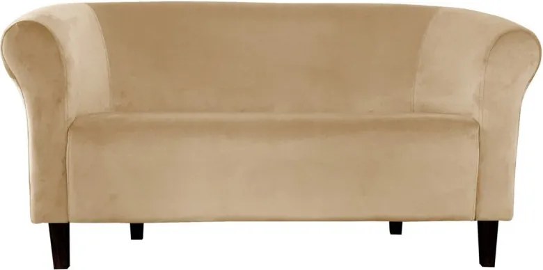 Sofa Milo tkanina Welur wygodna sofa tapicerowana do salonu i poczekalni : Kolor nogi - Venge, Kolor tkaniny - VELVET - MG06, Typ tkaniny - Velvet, Wysokość nogi - 15 cm