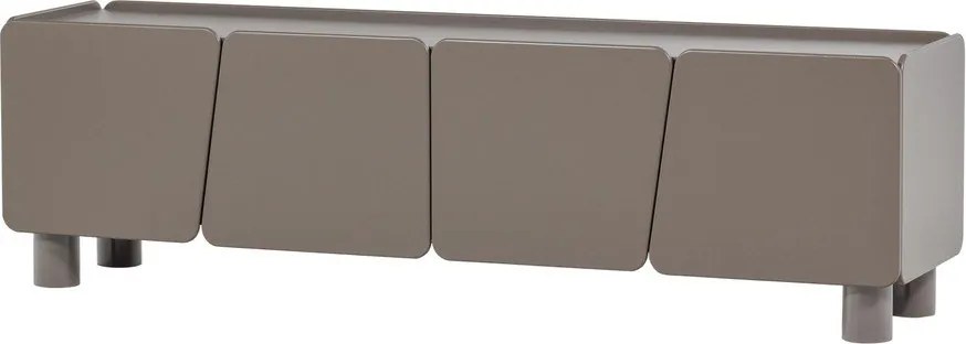 Brązowa szafka pod TV z litego drewna sosnowego 200x58x45 cm Root – WOOOD