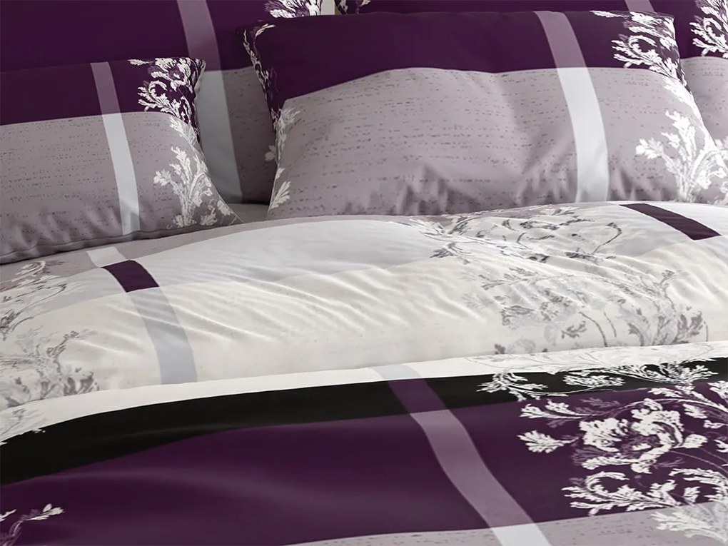 PrzytulneMieszkanie.pl PrzytulneMieszkanie.pl Pościel z mikrofibry LUXURY fioletowa Rozmiar pościeli: 70 x 90 cm | 140 x 200 cm