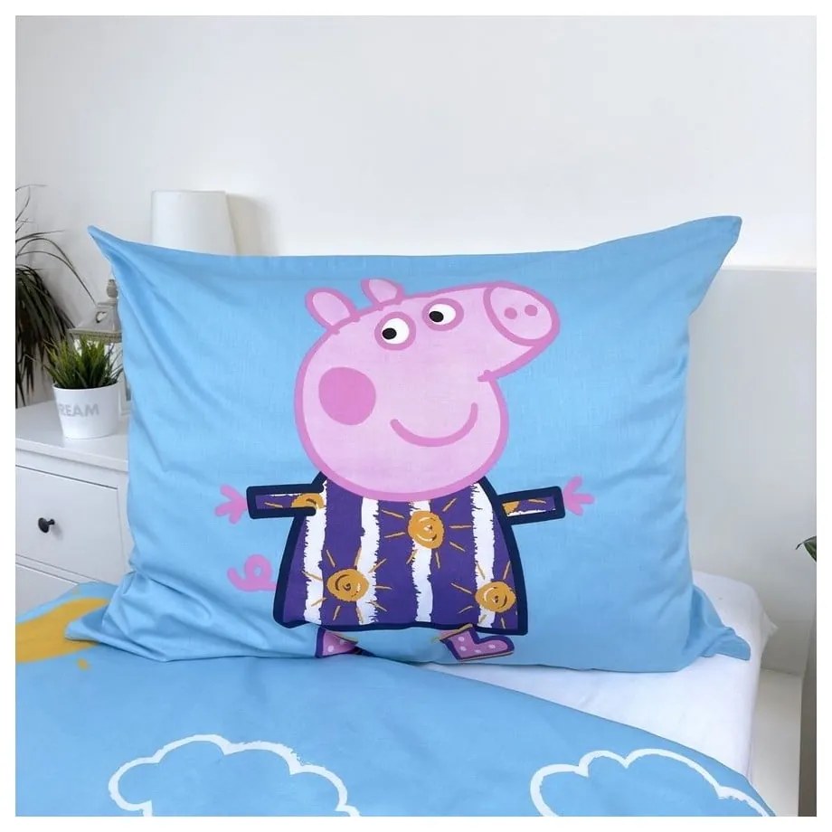 Bawełniana fluorescencyjna pościel dziecięca jednoosobowa 140x200 cm Peppa Pig – Jerry Fabrics