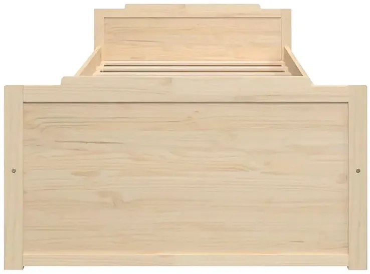 Drewniane łózko dla chłopca z szufladami 90x200 S6-K56