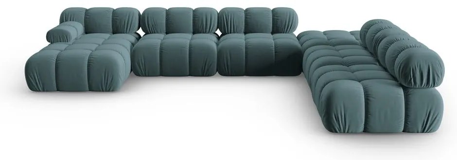Morska aksamitna sofa 379 cm Bellis – Micadoni Home