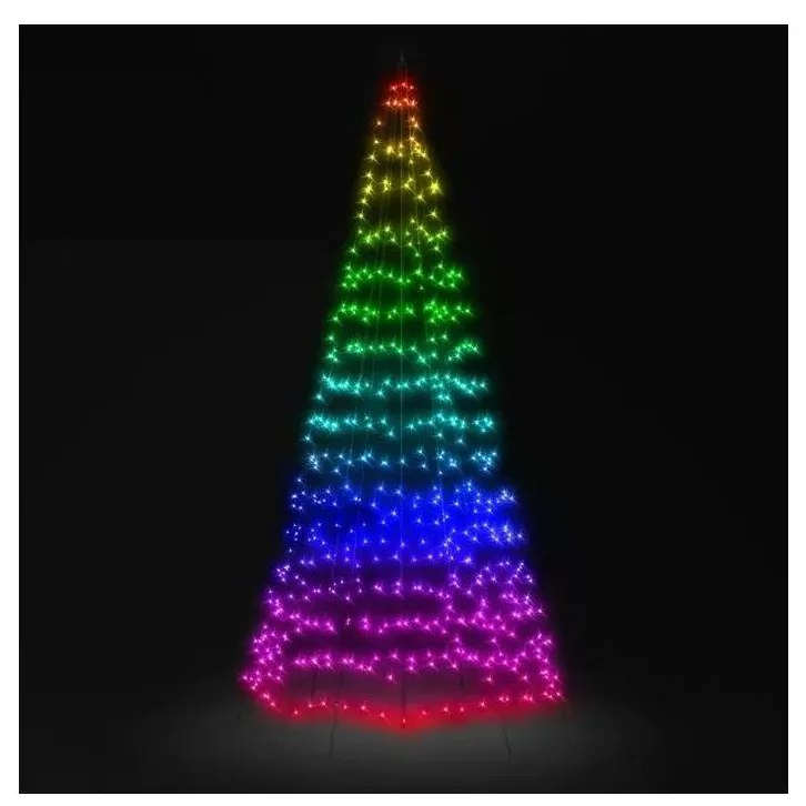 Twinkly TWP750SPP-BEU LED RGBW 750xLED 4m IP44 Wi-Fi zewnętrzna choinka