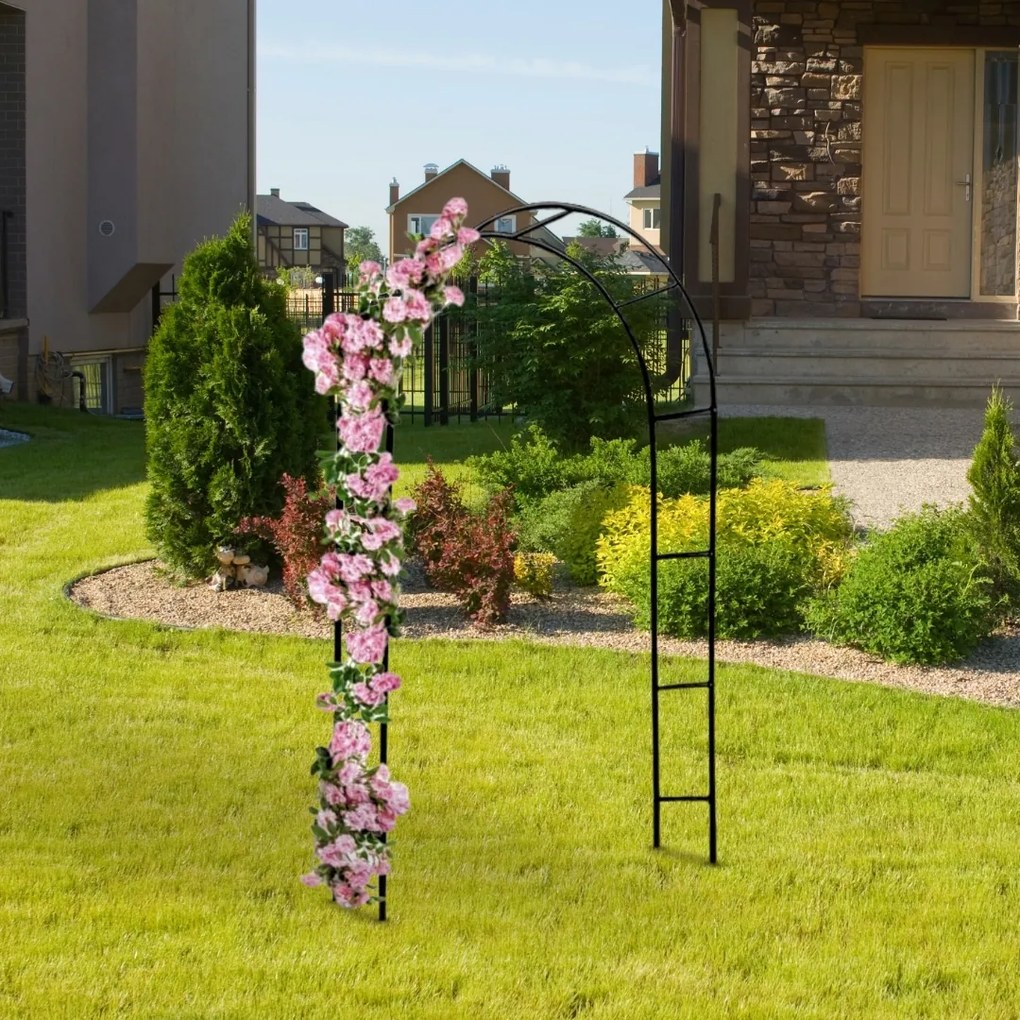 Łukowy wspornik do róż 240x140x37 cm Gardebruk