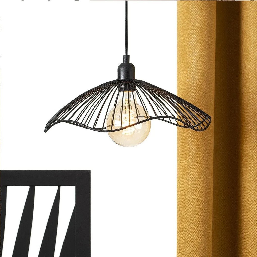 Lampa wisząca GALT, metalowa, Ø 34 cm