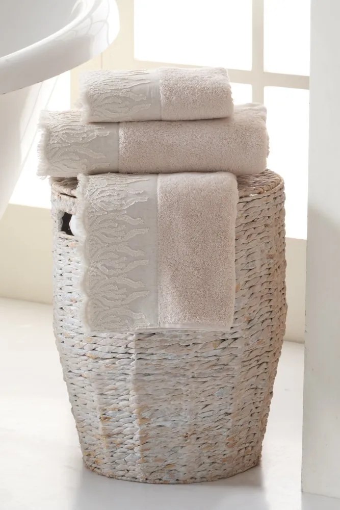 Ręcznik kąpielowy MAYA 85x150 cm Jasnobeżowy