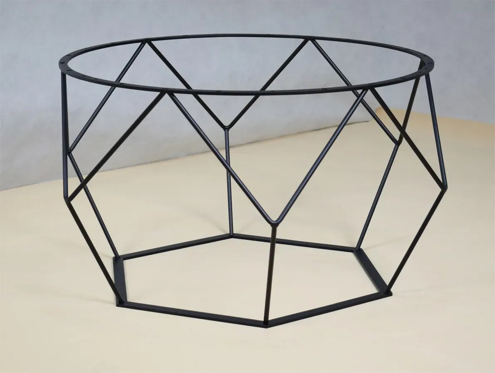 Industrialny stolik kawowy dąb artisan - Liliana 4X