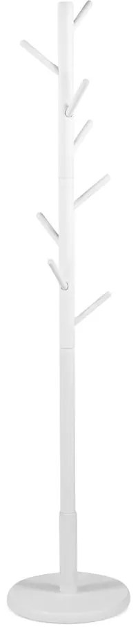 Biały wieszak z litego drewna kauczukowego ø 36x170 cm Bro – Spinder Design