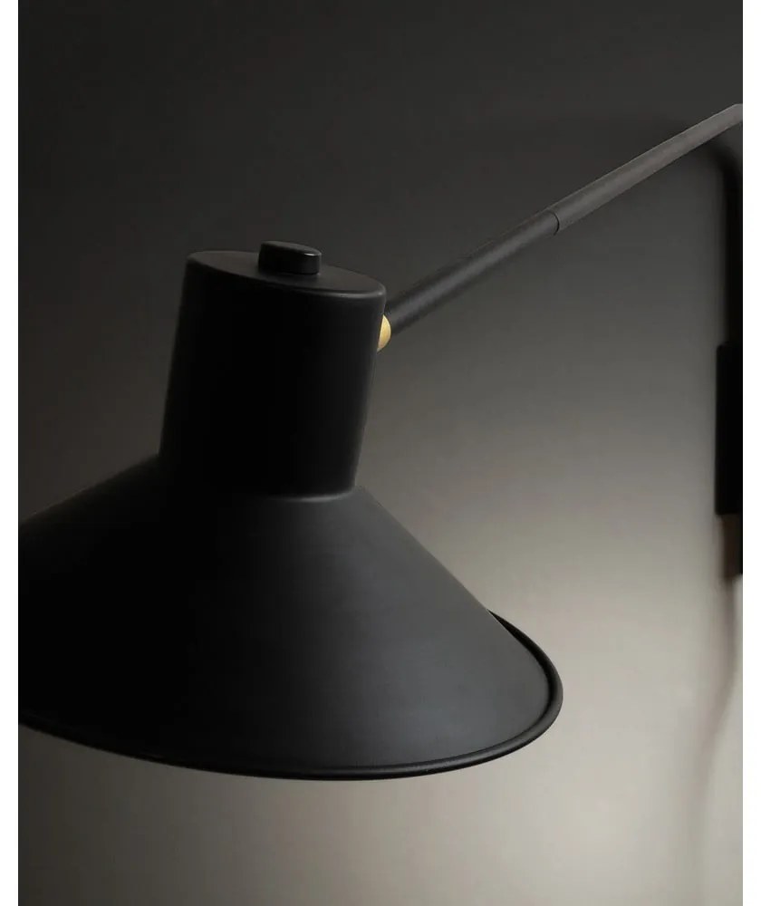 Czarny kinkiet ø 20 cm Aria – Kave Home