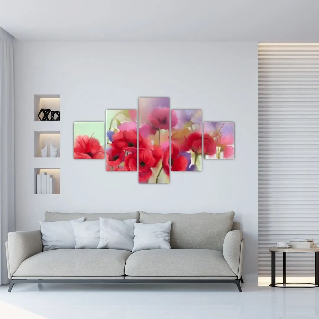 Obraz maków (125x70 cm)