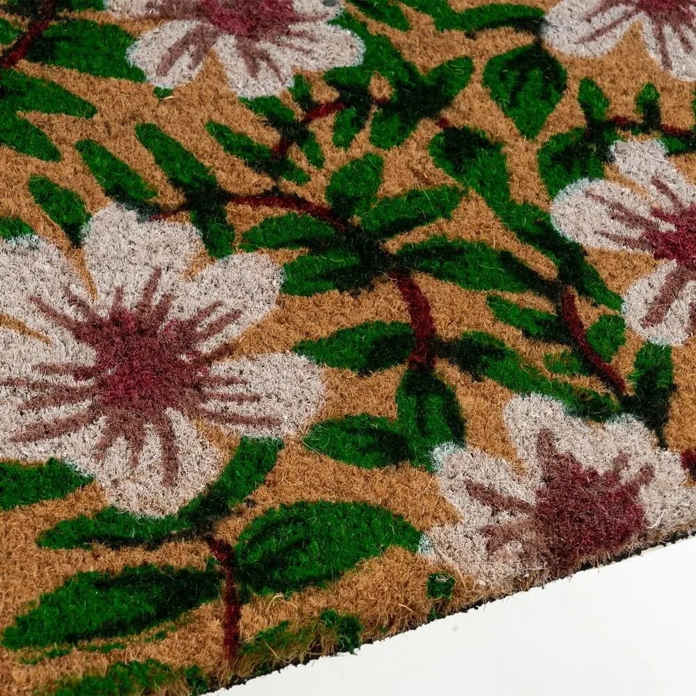 Wycieraczka z włókna kokosowego 40x60 cm Leafy – Casa Selección