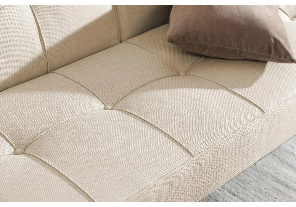 Beżowa rozkładana sofa 198 cm Perugia – Actona