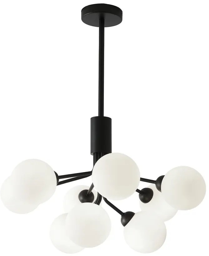 Czarno-biała lampa wisząca SULION Musa, wys. 102 cm