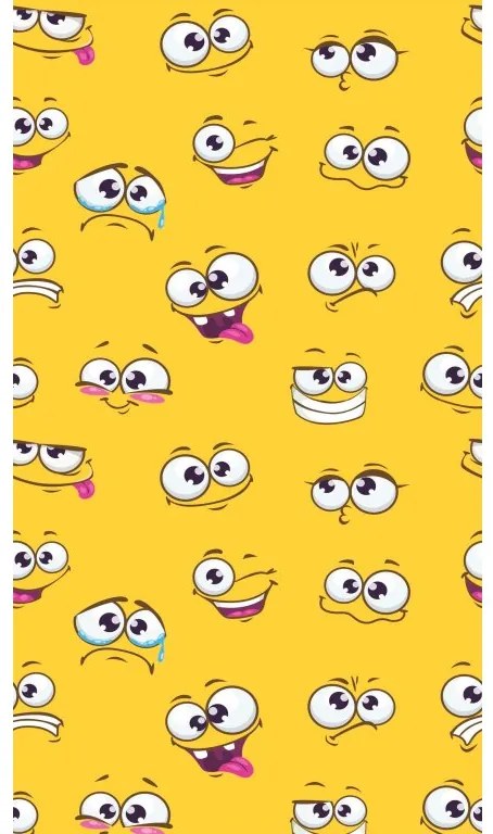 Zestaw plażowy SMILE – ręcznik plażowy 100×180 cm i ponczo 80×145 cm, żółty