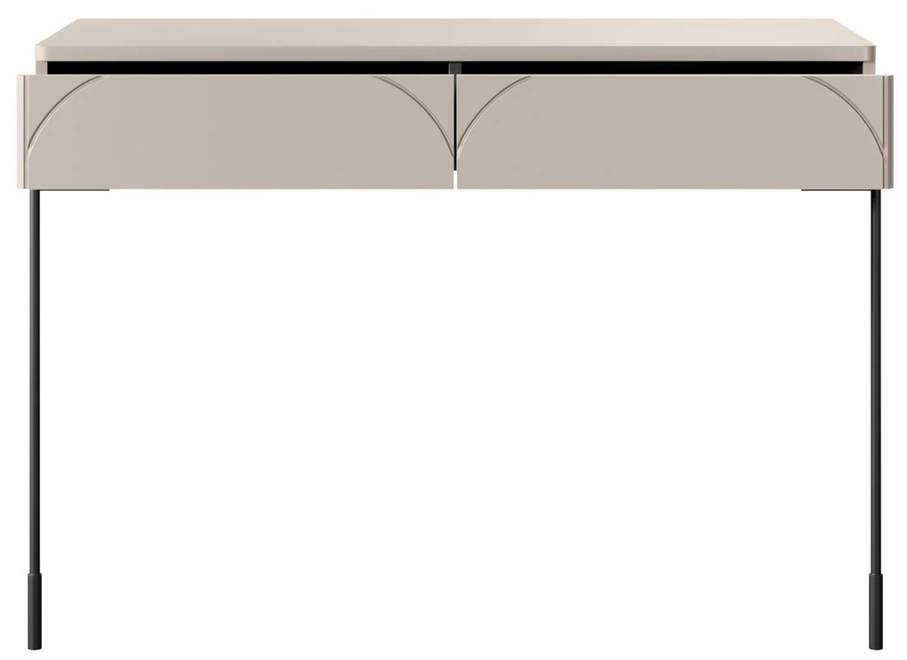 Toaletka Sonatia 100 cm z dwoma szufladami - kaszmir