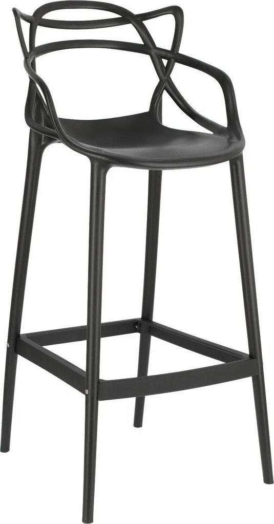 Designerski stołek barowy z tworzywa Lexi