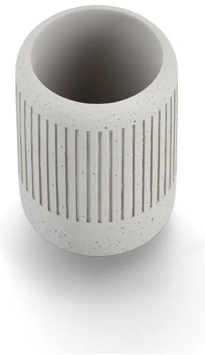 Kubek na szczoteczki CEMENT, Ø 7 cm