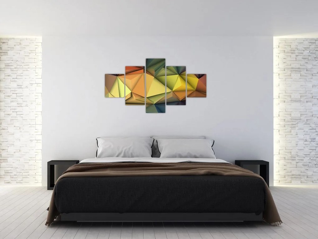 Obraz - Wielokątna abstrakcja 3D (125x70 cm)