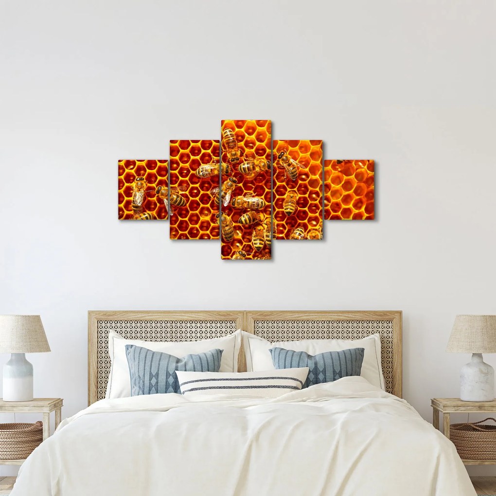 Obraz - Plaster miodu (125x70 cm)