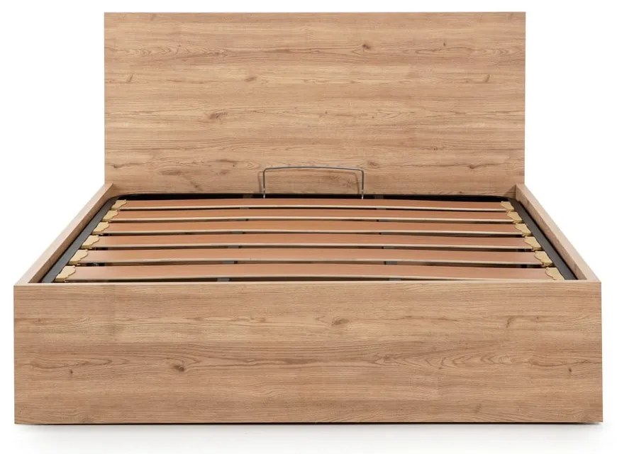 Łóżko dwuosobowe ze schowkiem i stelażem 160x200 cm Kronos – Marckeric