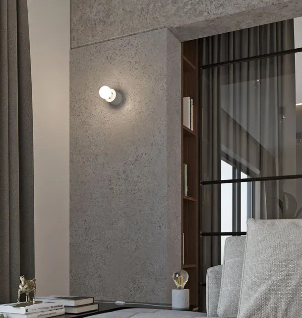 Betonowa lampka biurkowa w stylu loftowym - 7X EX586 W9-G31