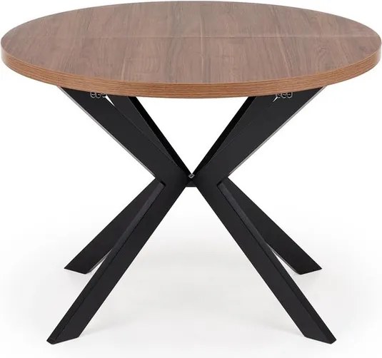 Okrągły stół rozkładany do 250 cm Peroni Halmar orzech / czarny