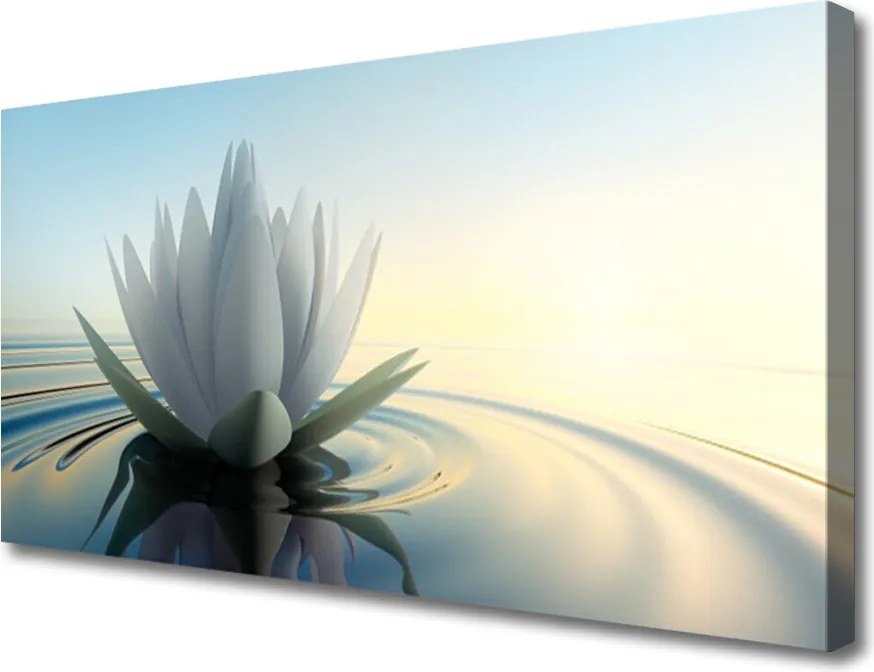 Obraz canvas na ścianę Spokój Lilii Wodnej