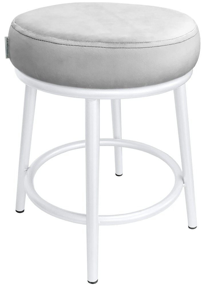 Taboret Ben noga metalowa biała MG39