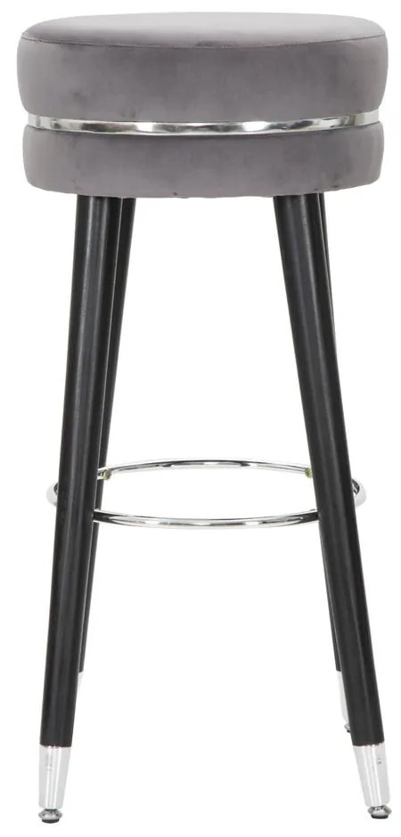 Szary tapicerowany hoker (wysokość siedziska 74 cm) Paris – Mauro Ferretti