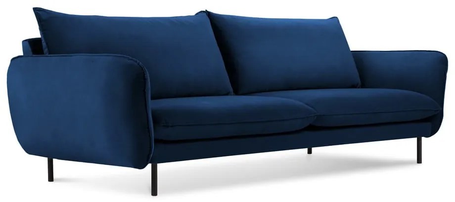 Niebieska aksamitna sofa 200 cm Vienna – Cosmopolitan Design