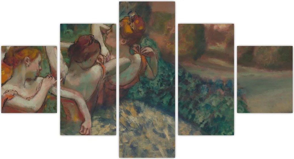 Obraz - Edgar Degas, Four Dancers, reprodukcje (125x70 cm)